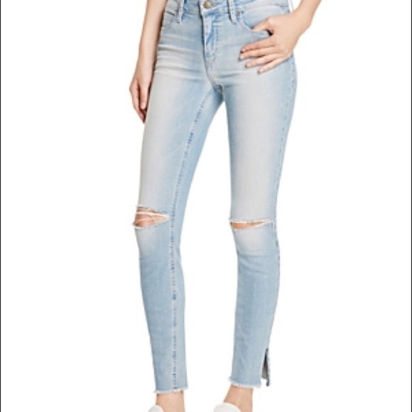 Joe's Jeans Skinny Jeans Flawless Icon Split Raw hem distressed Light wash - Picture 4 of 16